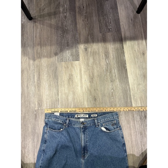 Harley Davidson Vintage Y2K Baggy Bootcut Medium Wash Jeans Embroidered 42x32 - Picture 4 of 10